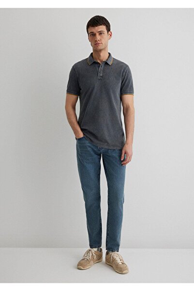 Mavi M065920-30653 Erkek Polo Yaka Gölge Gri T-shırt