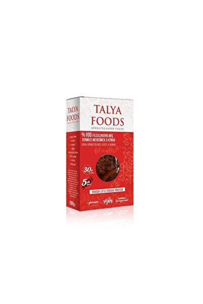 TALYA FOODS Talyafoods Kırmızı Mercimek & Kinoa Makarnası 200gr