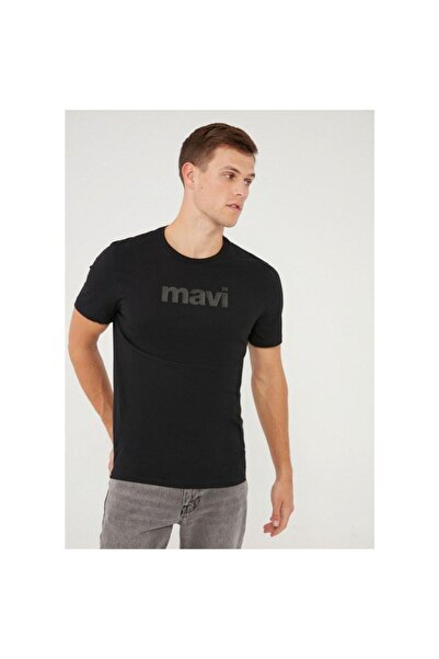 Mavi Erkek Logo Baskılı Siyah Tişört 065199-900