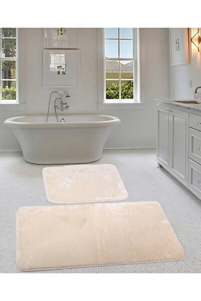 DECORA CASA HOME COLLECTİON طقم سجادة حمام مكون من قطعتين (60 × 100) و (50 × ...