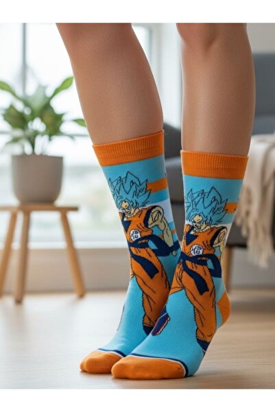AKSU ÇORAP جوارب بتصميم أنيمي سوبر سايان