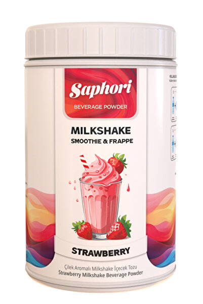 Saphori Çilek Aromalı Milkshake & Smoothie İçecek Tozu 1 Kg