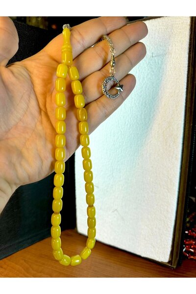 Anemore Collection هدية خاصة للحبيب - ساري سيكما رود العنبر مسبحة مقنعين H-1163