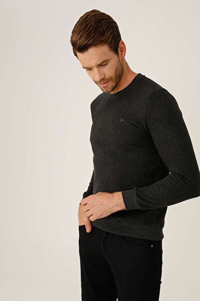 İgs Чоловічий антрацитовий стандартний велосипедний комір трико