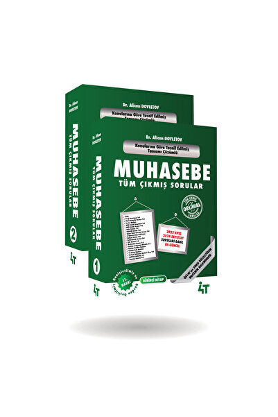4T Yayınları MUHASEBE TÜM ÇIKMIŞ SORULAR (10. BASKI)