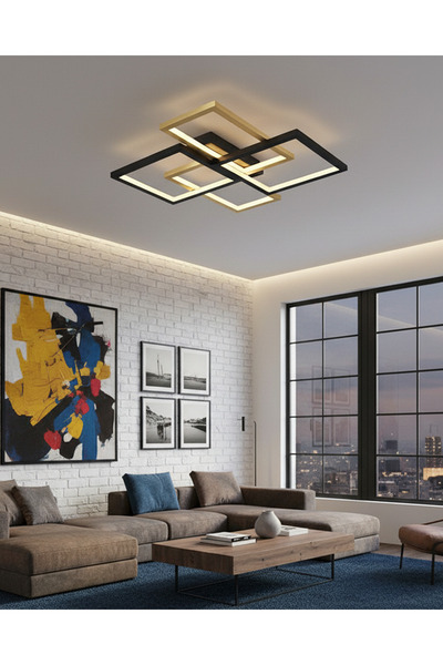 Özcan Aydınlatma 4158-2-20 Square 4'Lü Plafonyer Eskitme