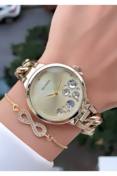 Homies ساعة يد بحبل من الخوص الملون من ماركة HOMİES مع هدية