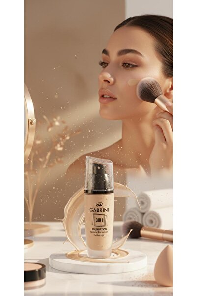 Gabrini 3 In 1 Foundation Natural Perfection Make Up 01