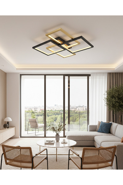 Özcan Aydınlatma 4158-2-20 Square 4'Lü Plafonyer Eskitme