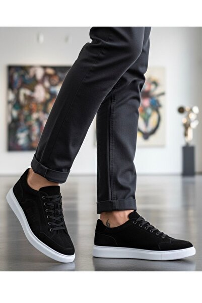 Dropland Pánské boty pro volný čas z pravé kůže Black Nubuck 8790