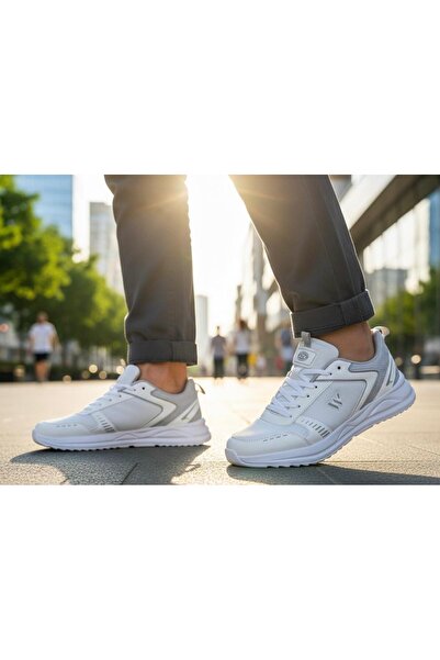 MAGG POINT Ανδρικά λευκά αθλητικά παπούτσια Casual Άνετα παπούτσια για περπάτ...