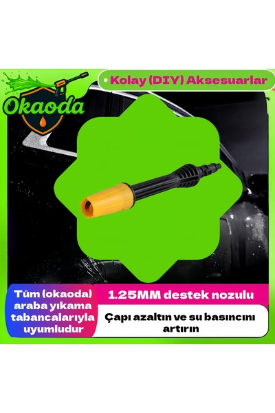 okaoda lityum pilli araba yıkama tabancası 1,25 mm küçük çaplı yüksek basınçl...