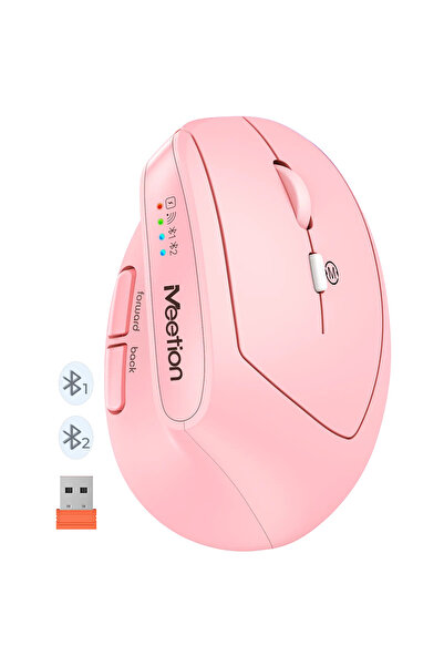 MeeTion Wireless Bluetooth Dual-mode Charging Notebook Office Mouse Ergonomic Vertical