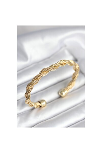 Epilons سوار نسائي عتيق الطراز بسلسلة حلزونية ذهبية اللون - ليسينا