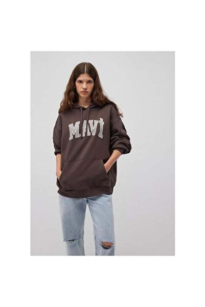 Mavi Logo Kapüşonlu Kadın Sweat M1600361-70222