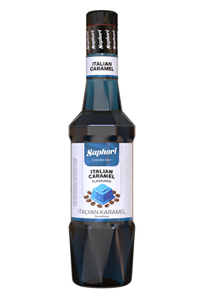 Saphori İtalyan Karamel Aromalı Kokteyl Şurubu Italian Caramel Kahve Şurubu 7...