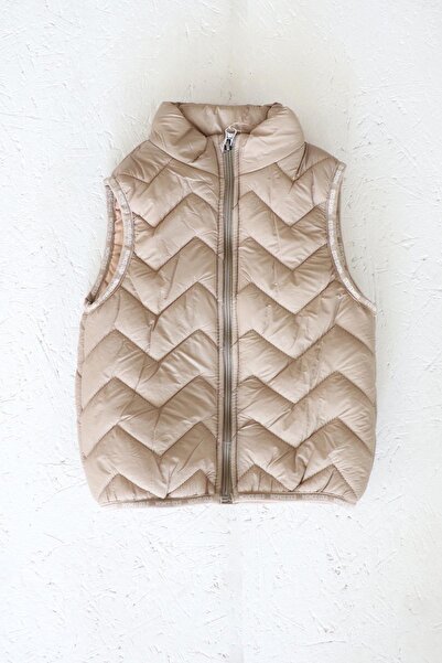 Monila New Season Unisex Children's Vest - Cotton Lined, Quilted and Zippered