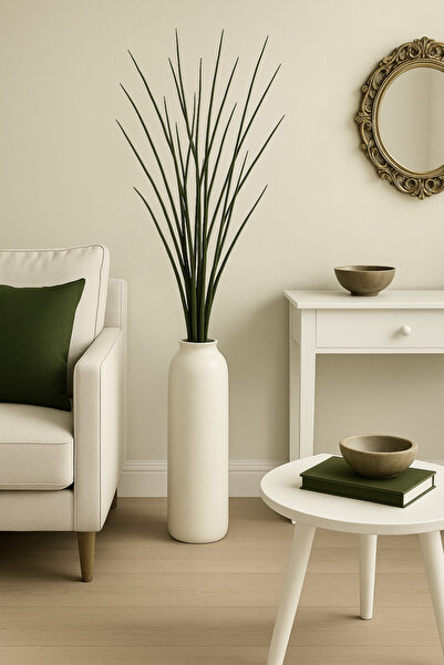 Senseist Botanicals Gerçek Kurutulmuş Ağaç Dalı Demeti | Zeytin Yeşil El Boyaması | 100 Cm | Doğal Dekoratif Kuru Dal