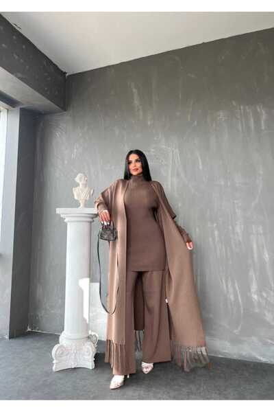 MAY MARA Women's 3-Piece Skirt with Flash Detail Comfortable Vest Kit Set