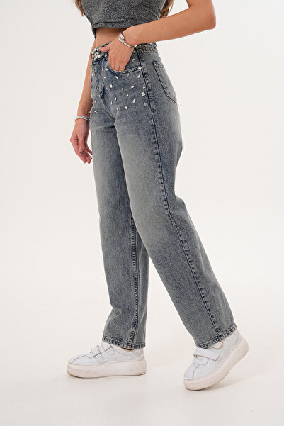 Semesia Taş İşlemeli Jean