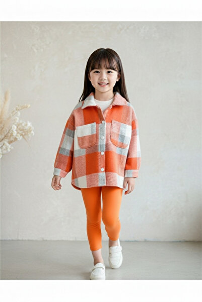 SONGÜLBERİK Cotton Lumberjack Shirt and Elastic Waist Denim Trousers Set - Button Adjustable