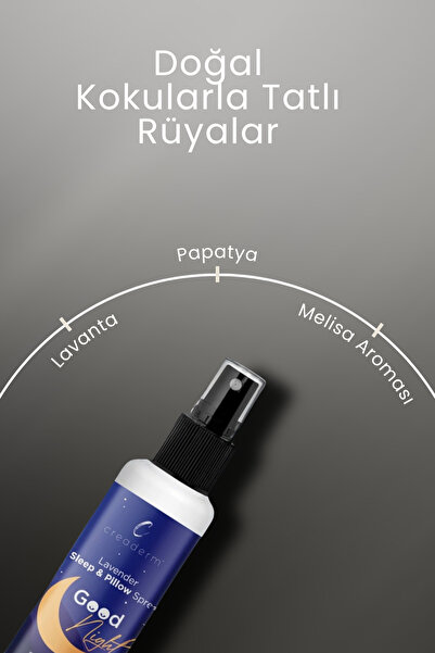 CREADERM LAVANTA UYKU VE YASTIK SPREYİ RAHATLATICI UYKU VE DİNLENME SPREYİ SLEEP AND PİLOW SPREY