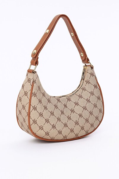 CANTACOMBINE Γυναικεία τσάντα χεριού και ώμου με σχέδιο ζακάρ βιζόν