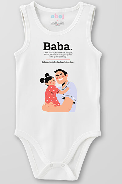 Ahoj 100% Organic Cotton Father of the Well-Understood Person Baby Bodysuit S...
