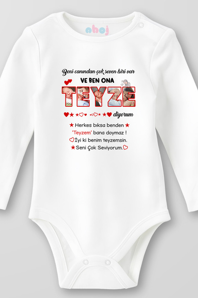 Ahoj 100% قطن عضوي، هناك شخص يحبني كثيرًا، بدلة أطفال بأكمام طويلة من تيزي