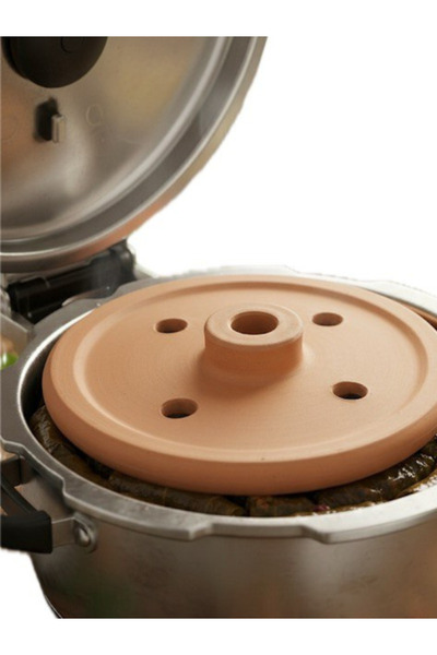 Generic ثقالة ورق عنب فخار مقاس 23 سم – قطعة واحدة لتثبيت المحشي والطهي المتوازن قطعة واحدة