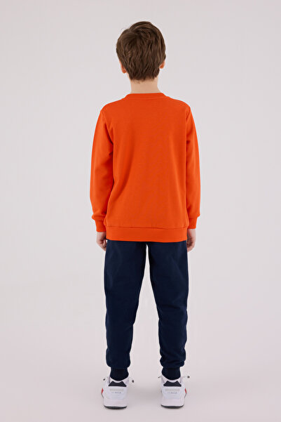 U.S. Polo Assn. U.S. Polo Children's Anthracite Long Sleeve Pocket Logo Printed Double Set Vr.U22.S0.9.Ç01