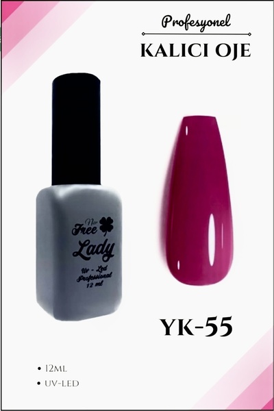 FREELADY Kalıcı Oje Uv/Led 12ml Gül Kurusu Yk55