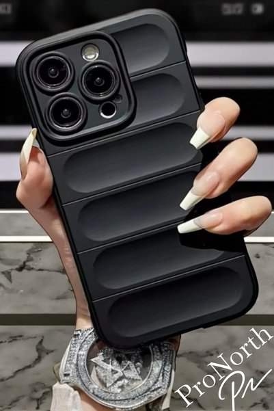 ProNorth غطاء سيليكون متوافق مع هاتف iPhone 14 PRO مع إطار عدسة مثالي