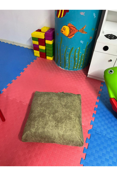 mc.pierobaby Green Yer minderi,petek önü minderi,koltuk minderi,kreş minderi 50x50x10 cm