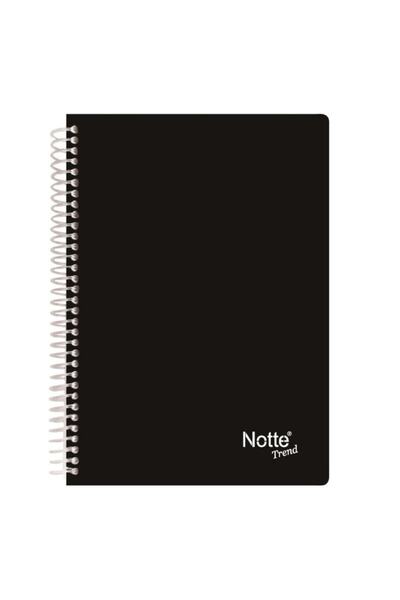 Notte Spiralli Plastik Kapak A4 Trend 80 Yaprak Düz Defter 60-359