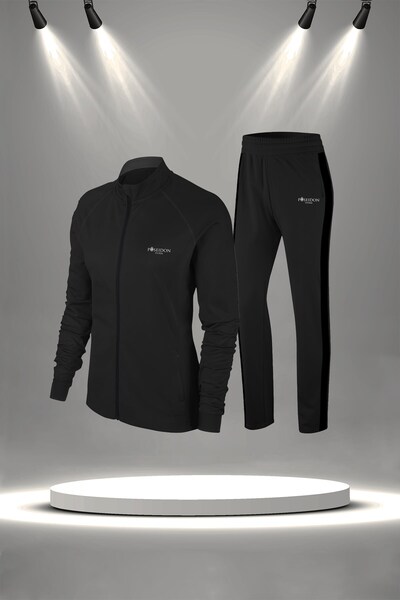 POSEIDON STORM Σετ αθλητικών φορμών μεγάλου μεγέθους για γυναίκες, μαύρο, νέο...