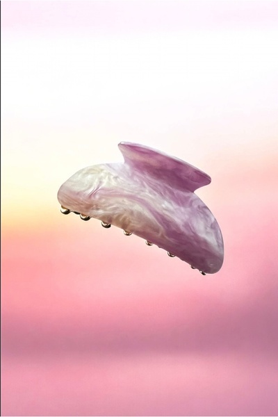 Emsay Store КІСТКА Мармуровий візерунок для волосся – Рожевий колір Мармурови...