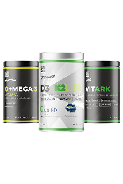 GRIZZONE Vitamin Paketi ( Omega-3, Vitark, D3K2 )
