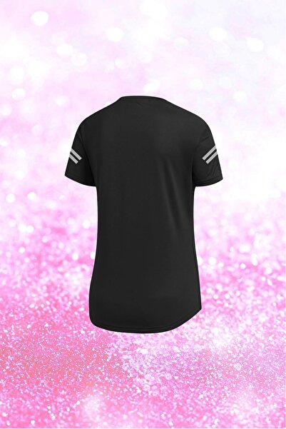 POSEIDON STORM Plus Size Women's Black Dri-Fit Fabric Unprinted Crew Neck Tshirt for Hiking 4Xl-10Xl