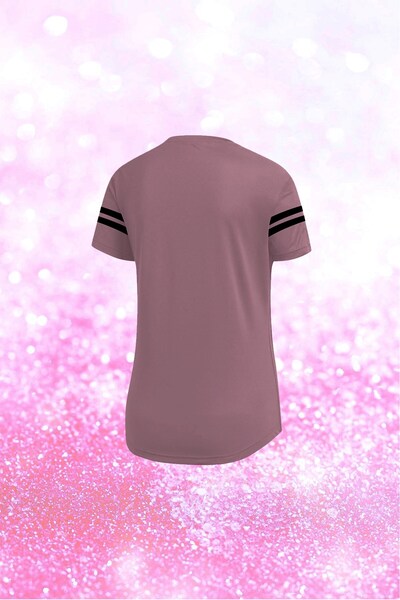 POSEIDON STORM Women's Dusty Rose Dri-Fit Fabric Comfortable Short Sleeve T-Shirt for Sports S-3Xl