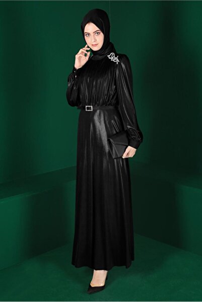 Alvina KEMERLİ PARLAK ABİYE ELBİSE 50247