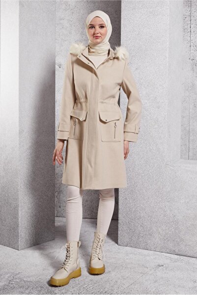 Alvina Hooded 90543 Model Coat