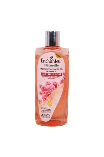 ENCHANTEUR جل الاستحمام المرطب برائحة الورد الباريسي من ناتشرال، ٢٥٠ مل | غسو...
