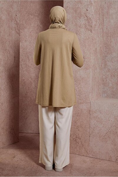 Alvina 44646 Model Plain Crew Neck Tunic