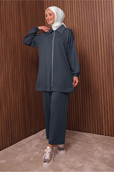 TRENDTESETTÜR ΓΥΝΑΙΚΕΙΟ ΣΕΤ ΠΑΝΤΕΛΟΝΙ ΜΕ ΣΤΑΙΡΑ ΠΕΤΡΑ (ΑΝΤΡΕΣΙΤΗΣ) T 9035