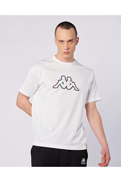 Kappa Logo Brian T-Shirt Erkek Beyaz Regular Fit Tişört