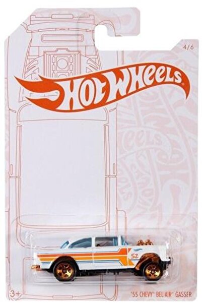 HOT WHEELS Parlak Ve Krom Özel Seri 55 Chevy Bel Air Gasser Gjw48 - Gjw51