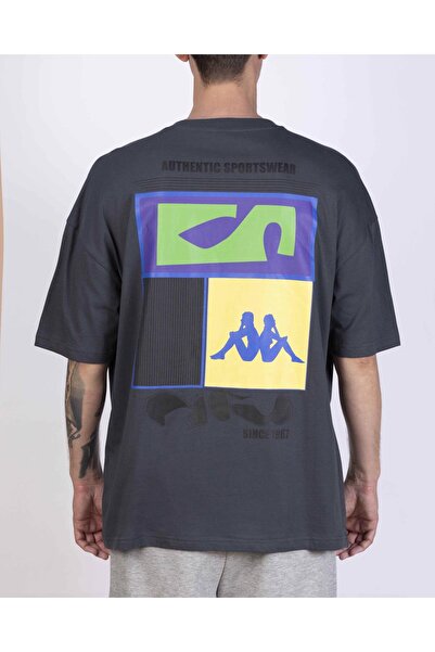 Kappa Authentic Goldes Men's Anthracite Regular Fit T-Shirt
