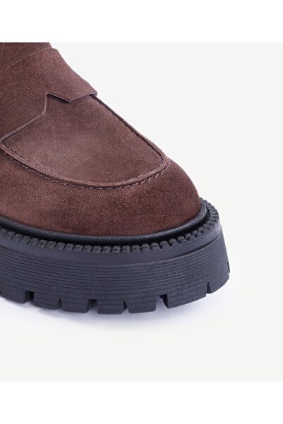 Yargıcı Yüksek Tabanlı Deri Loafer