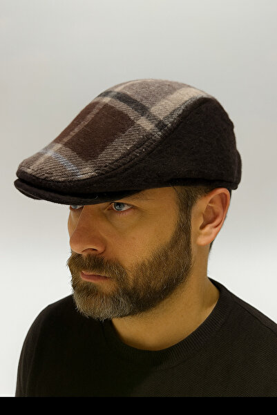 shop Kaşe Large Plaid2 Duck Hat Cap